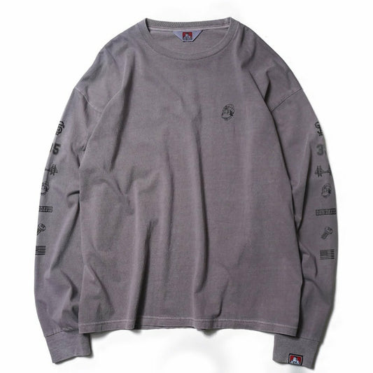 (現貨) BEN DAVIS JP PIGMENT DYE LONG SLEEVE PRINT TEE