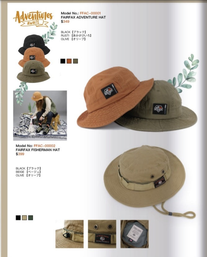 (現貨) FAIRFAX ADVENTURE HAT