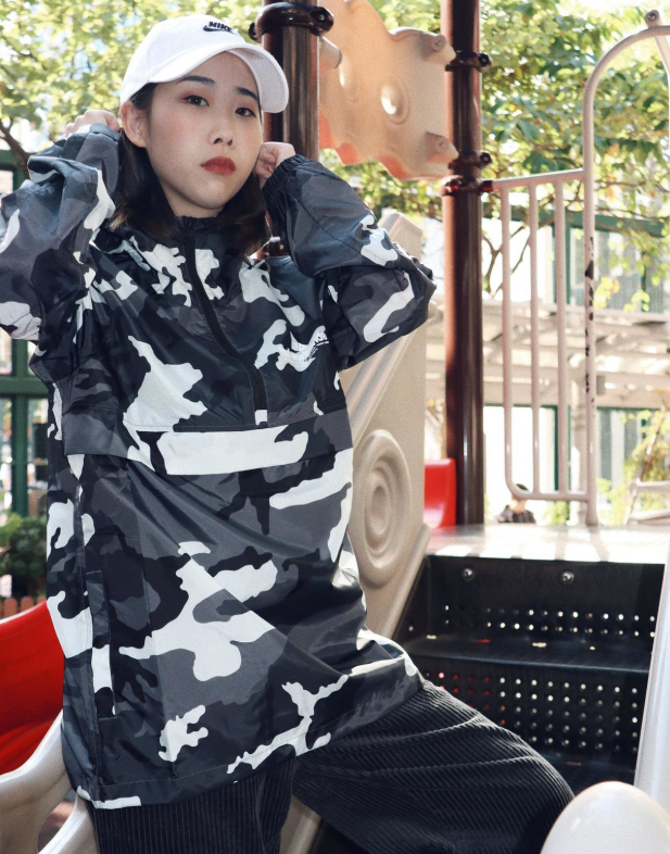 (現貨) HUF PEAK ANORAK - WHITE CAMO