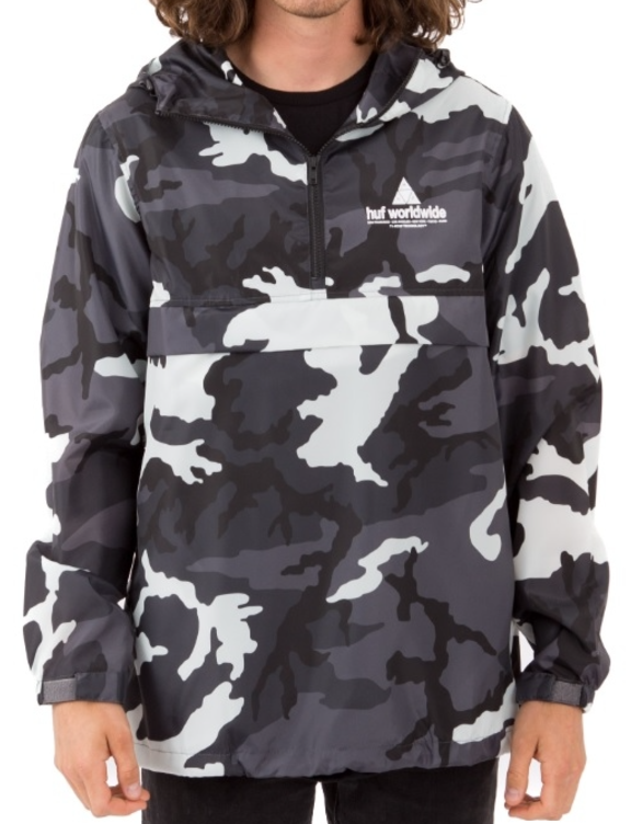 (現貨) HUF PEAK ANORAK - WHITE CAMO