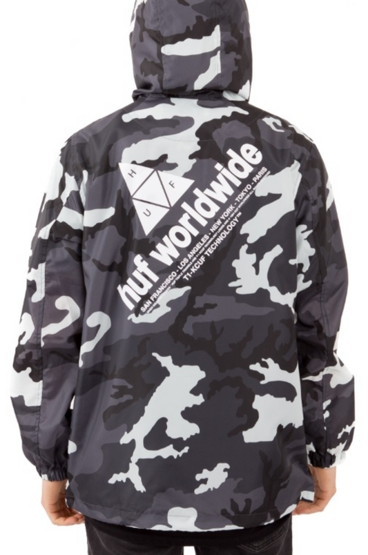 (現貨) HUF PEAK ANORAK - WHITE CAMO